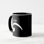 Trauriger Bassschlüssel Tasse (Vorderseite Links)