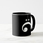 Trauriger Bassschlüssel Tasse (VorderseiteRechts)
