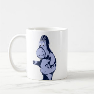 Trauriger blauer Gorilla Keramik-Kaffeebecher Kaffeetasse