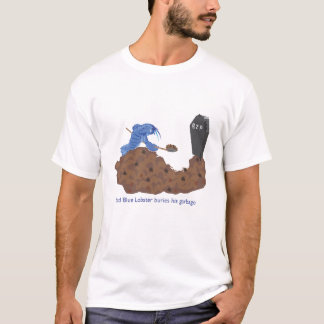 Trauriger blauer Hummer T-Shirt