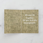 Trauriger Bluthund "Vermisstes Du" Karte (Innenseite)