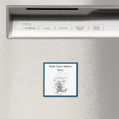 Trauriger Cartoon Fish Bad Day Beileid Magnet (In Situ (Geschirrspüler))