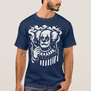 trauriger Clown, der eine Zigarette raucht 1 T-Shirt