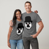 Trauriger Clown - grauer T - Shirt (Unisex)