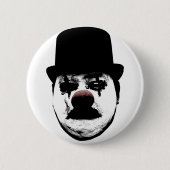 Trauriger Clown-Knopf Button (Vorderseite)