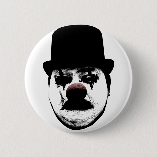 Trauriger Clown-Knopf Button (Vorderseite)