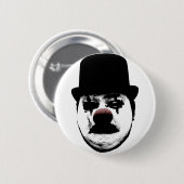 Trauriger Clown-Knopf Button (Vorne & Hinten)