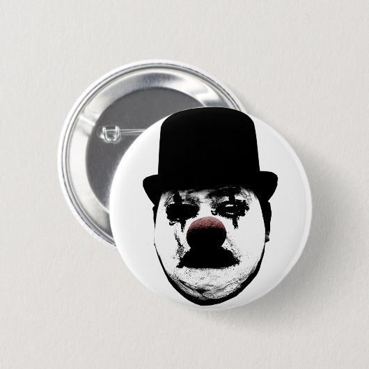 Trauriger Clown-Knopf Button (Vorne & Hinten)