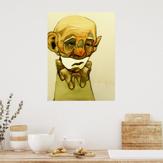 trauriger Clown Poster (Küche)