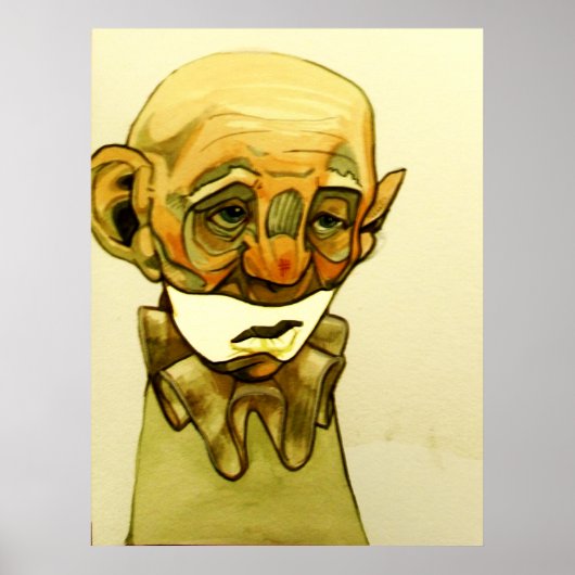 trauriger Clown Poster (Vorne)