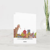 trauriger Clowngeburtsnotecard Karte (Rückseite)