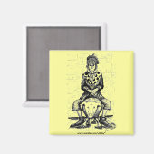 Trauriger Clownmagnet Magnet (Vorderseite/Rückseite)