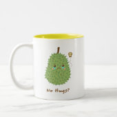 Trauriger Durian ohne Umarmungen Zweifarbige Tasse (Links)