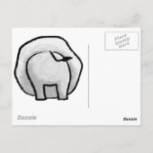 Trauriger Elefant Postkarte (Rückseite)