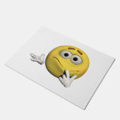 Trauriger Emoticon Fußmatte (Schrägansicht)