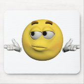 Trauriger Emoticon Mousepad (Vorne)