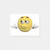Trauriger Emoticon Post-it Klebezettel (Vorderseite)