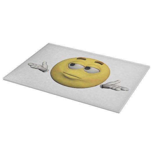 Trauriger Emoticon Schneidebrett (Ecke)