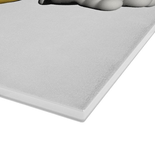 Trauriger Emoticon Schneidebrett (Ecke)