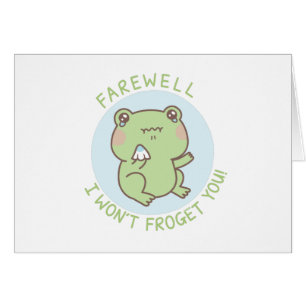 Trauriger Frosch Ich Werde Dich Nicht Vergessen Ab