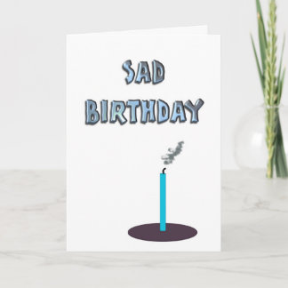 Trauriger Geburtstag Karte