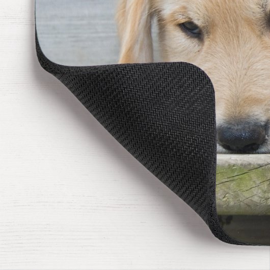 trauriger, goldener Retrippensatz Mousepad (Ecke)