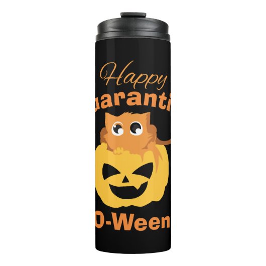 Trauriger Halloween Thermosbecher (Vorderseite)
