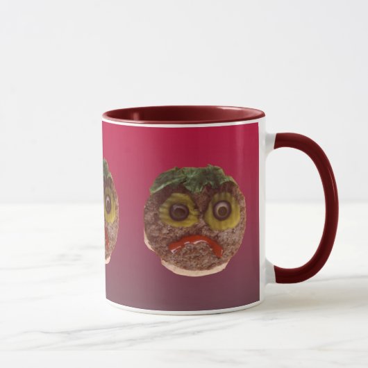Trauriger Hamburger Tasse (Rechts)