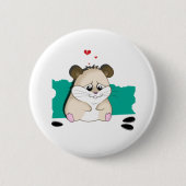 trauriger Hamster Button (Vorderseite)