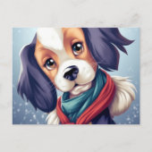 Trauriger Hund Postkarte (Vorderseite)