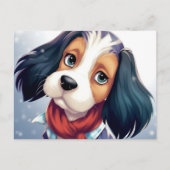 Trauriger Hund Postkarte (Vorderseite)