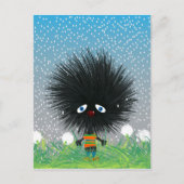 trauriger Igel Postkarte (Vorderseite)