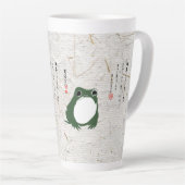 Trauriger japanischer Frosch Toad im 19. Jahrhunde Milchtasse (Rechte Ecke)