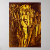 Trauriger junger Mann in einem Zug Poster (Vorne)