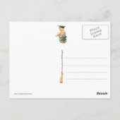 Trauriger kleiner Absolvent Postkarte (Rückseite)