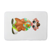 Trauriger kleiner Clown Badematte (Vorderseite)