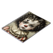 Trauriger kleiner Clown | Notebook-Journal Notizblock (Linke Seite)