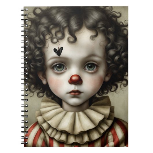 Trauriger kleiner Clown | Notebook-Journal Notizblock (Vorderseite)