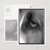 Trauriger Mit Augen Hund Postkarte (Vorne/Hinten)