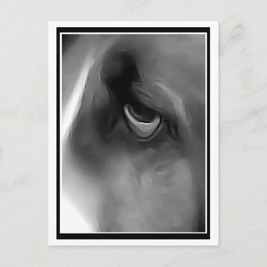 Trauriger Mit Augen Hund Postkarte (Vorderseite)