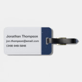 Trauriger Mond Gepäckanhänger (Rückseite horizontal)