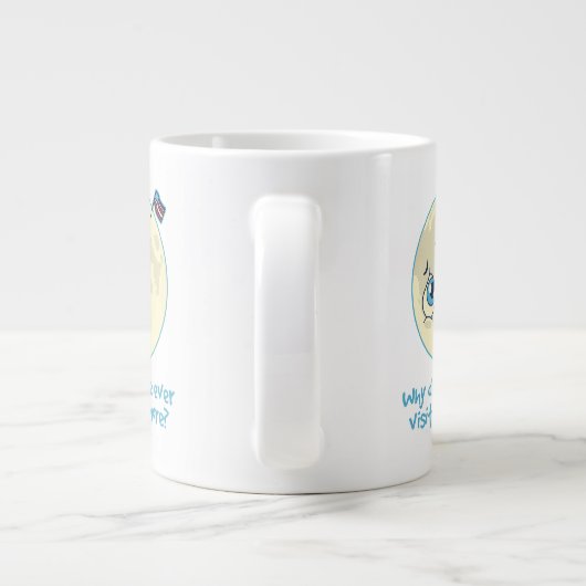 Trauriger Mond Jumbo-Tasse (Rückseite)