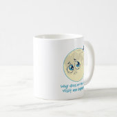Trauriger Mond Kaffeetasse (VorderseiteRechts)