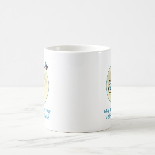 Trauriger Mond Kaffeetasse (Mittel)