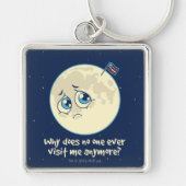 Trauriger Mond Schlüsselanhänger (Vorne)