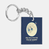 Trauriger Mond Schlüsselanhänger (Vorderseite links)