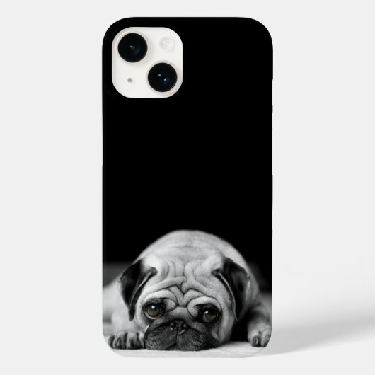 Trauriger Mops Case-Mate iPhone Hülle (Rückseite)
