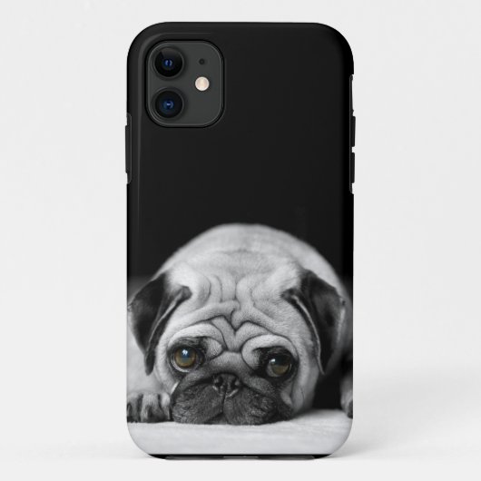 Trauriger Mops Case-Mate iPhone Hülle (Rückseite)