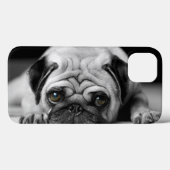 Trauriger Mops Case-Mate iPhone Hülle (Rückseite (Horizontal))