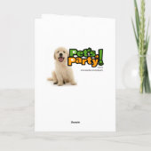 Trauriger Mops Karte (Rückseite)